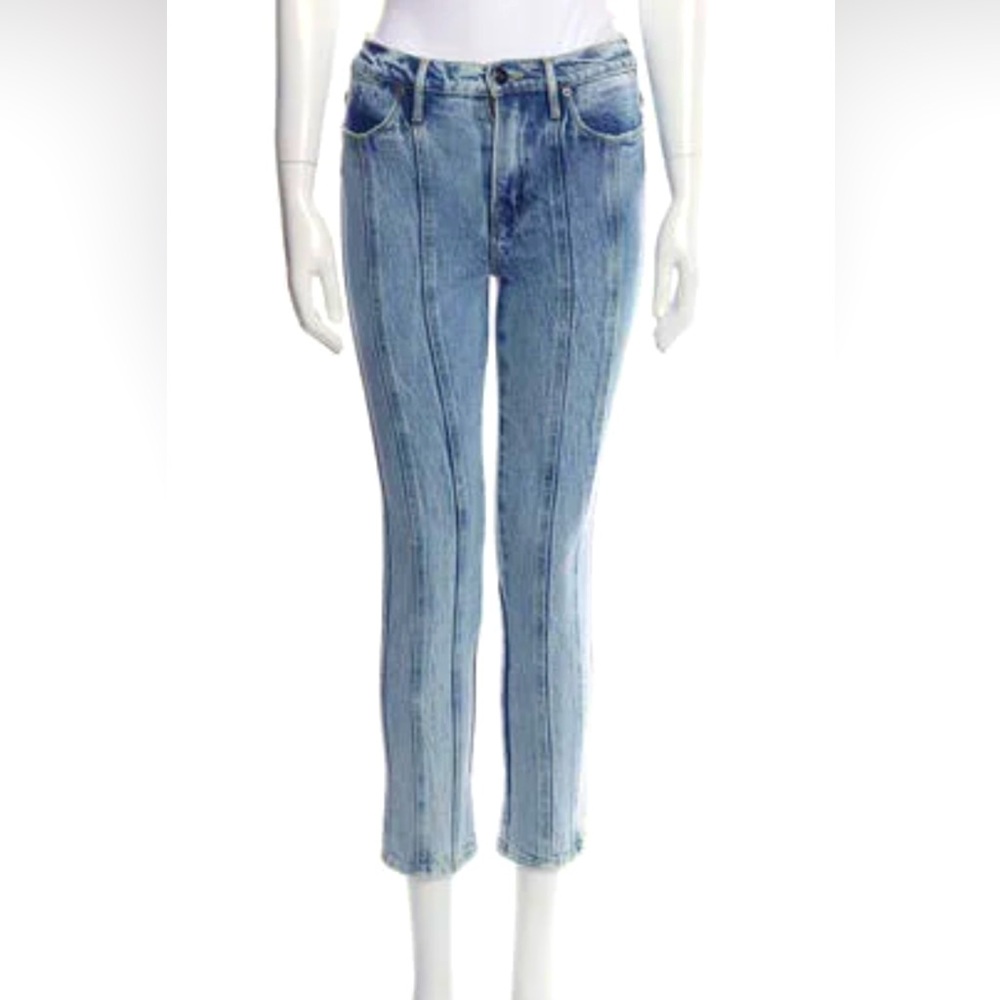 Frame Straight Leg Cropped Jeans